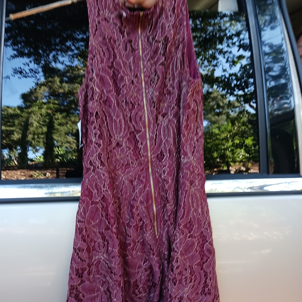 Morton dress like wine color